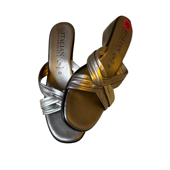 Italian Shoemakers Size 10 Finer Open Toe Sandals From Italy - Picture 2 of 12